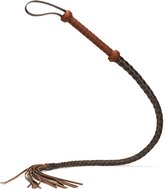 Liebe Seele - The Equestrian Leather Single Tail Whip - Leren Bull Whip