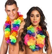 Boland - Hawaïkrans Rainbow XL Multi - Volwassenen - Unisex - - Hawaii