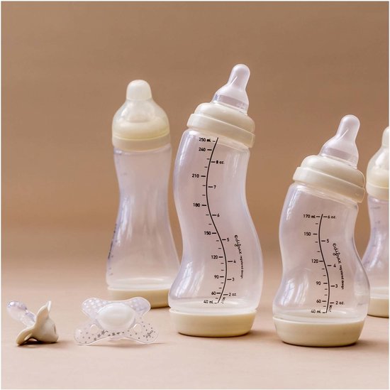 Difrax - Newborn Babypakket - Makkelijk geaccepteerd, Anti Koliek, BPA-vrij, Vlindervorm, - Difrax