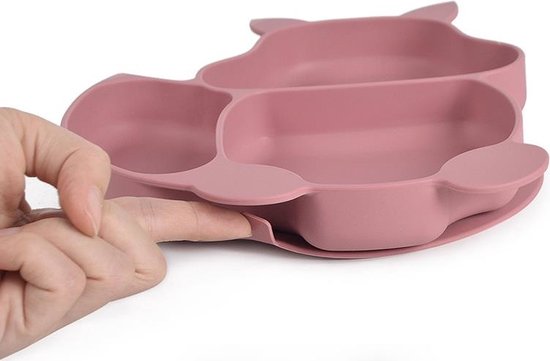 Bizcasa Lunchset voor baby's, 14-delig, antislip, siliconen set met