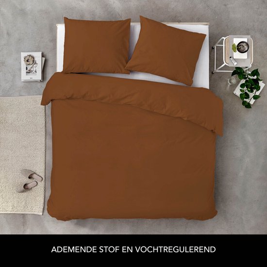 Univers Décor - DEKBEDOVERTREK 240 X 220 EFFEN ROZE FUSHIA 100% KATOEN / 57 THREAD