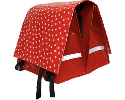 Du Baj large LUXE - Dubbele Fietstas - 45 l - Polka Red