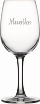 Gegraveerde witte wijnglas 26cl Muoike