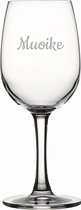 Verre à vin blanc gravé 26cl Muoike
