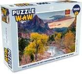 Puzzel Veel kleuren in het Nationaal park Zion in Utah - Legpuzzel - Puzzel 1000 stukjes volwassenen