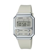 Bol.com Casio Vintage A100WEF-8AEF Unisex Horloge 33 mm - Beige aanbieding