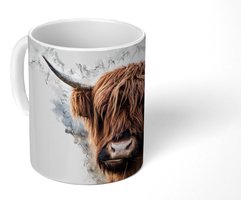 Mok - Koffiemok - Schotse hooglander - Koe - Rook - Mokken - 350 ML - Beker - Koffiemokken - Theemok - Goedkope kadootjes