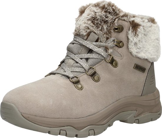 Skechers Trego-Falls Finest Dames Sneakers - Taupe - Maat 36