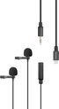 Saramonic LavMicro U1C, 2 x lavalier microfoons naar IOS/Lightning of met 3.5mm mini jack te gebruiken