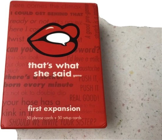 Afbeelding van het spel That's What She Said First Expansion Card Game