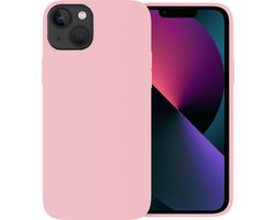 Ceezs telefoonhoesje geschikt voor Apple iPhone 13 hoesje siliconen - backcover - optimale bescherming - roze