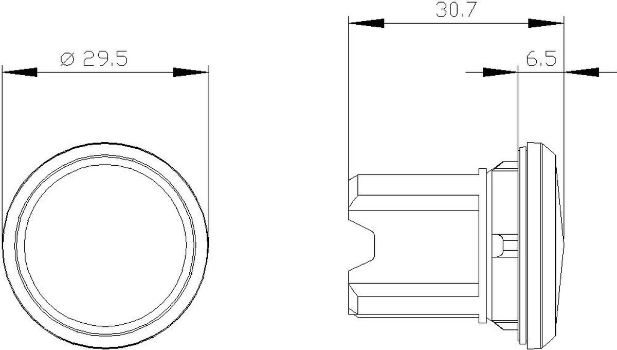 Siemens - SIEM BLINDSTOP KUNSTSTOF 22MM
