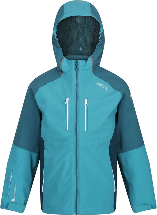 Regatta, Hydrate VII Waterproof 3in1 Kinder Jacket Hooded, Turquoise, Taille 128