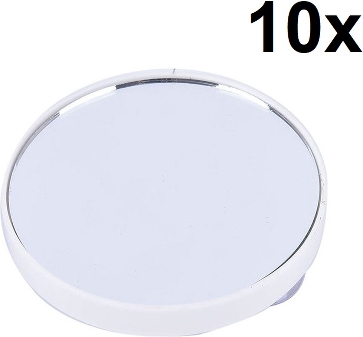 Make-up Spiegel met Zuignappen – Vergroot 10x – Wit