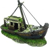 Schip Ornament voor Aquarium – Gezonken Piraten Schip – 12.5*6*10 cm