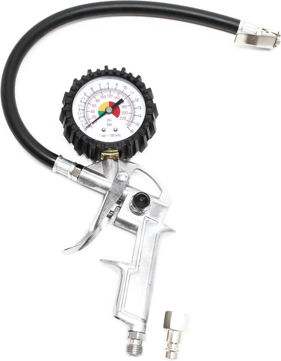 Auto Air Bandenspanningsmeter Kan Leeggelopen Mete