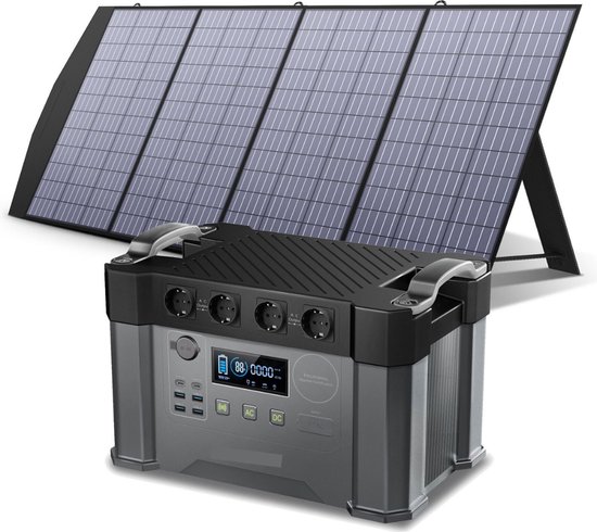 Currero Panneau Solaire Avec Batterie - Ensemble Complet de Panneaux  solaires Solaires