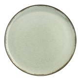 Tendance Kitchen - vaisselle - assiette plate - vert d'eau océan - faïence - lot de 8 - ronde 24 cm
