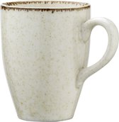 Kitchen trend - servies - beker -  ocean creme - aardewerk -  set van 8 - H 0 cm