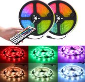 RGB Led strip - 5 m - 20 kleuren - incl. 44 button remote - Verlichting Binnen