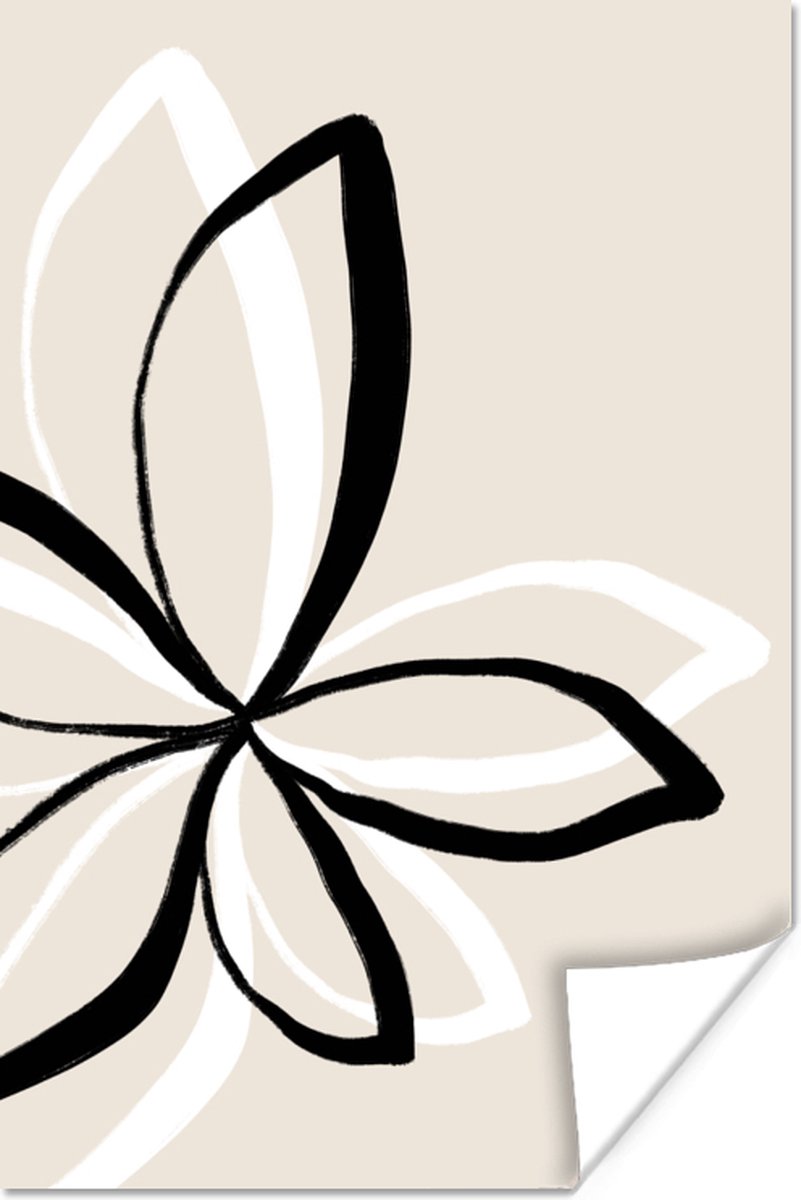 Poster Bloemen - Abstract - Minimalisme - 40x60 cm