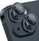 iPhone 14 / 14 Plus Camera Lens Protector - Middernacht - Eenvoudige Installatie - Camera Protector iPhone 14 - Aluminium - Gehard Glas - Screenprotector