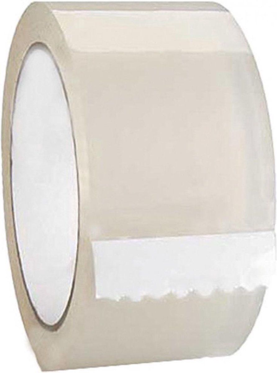 Borvat® | Tape | Hechtfilm Packing tape 50mx48mm | transparant | 6 rollen
