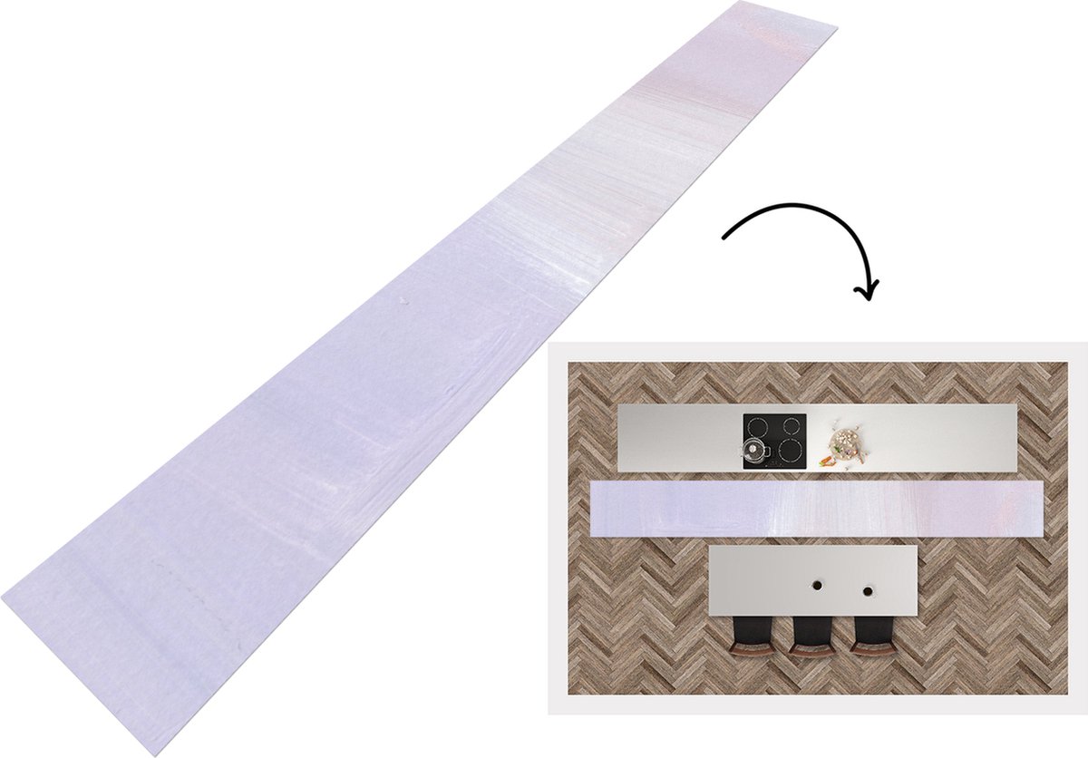 KitchenYeah Keukenloper - Loper keuken - Pastel - Verf - Design - Keukenloper vinyl Multicolor