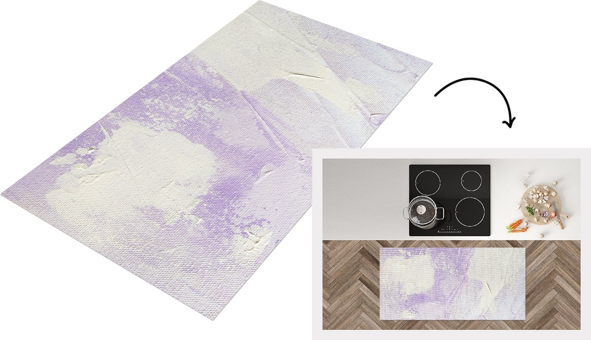 KitchenYeah Keukenloper - Loper keuken - Abstract - Verf - Design - Keukenloper vinyl Multicolor