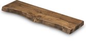 Wandplank Hout Zwevend 240x20 cm - Incl. Bevestigingsmateriaal – Boomstam Muurplank – Boekenplank