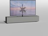 CAVUS - TV TAFELSTANDAARD SOLID 80 TRENDY ZWART STAAL - GESCHIKT VOOR 50-75”TV - VESA 400x300