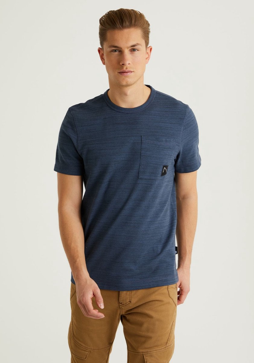 Chasin' T-shirt Eenvoudig T-shirt Morrow Blauw Maat M