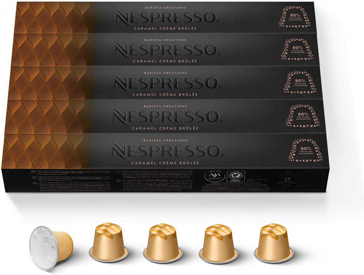 Nespresso - Caramel Creme Brulee - Nespresso Cups - 200 Stuks