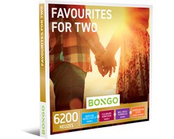 Bongo Bon - Favourites for Two Cadeaubon - Cadeaukaart cadeau voor man of vrouw | 6200 keuzes: overnachting, diner, sportieve uitjes, wellness en meer