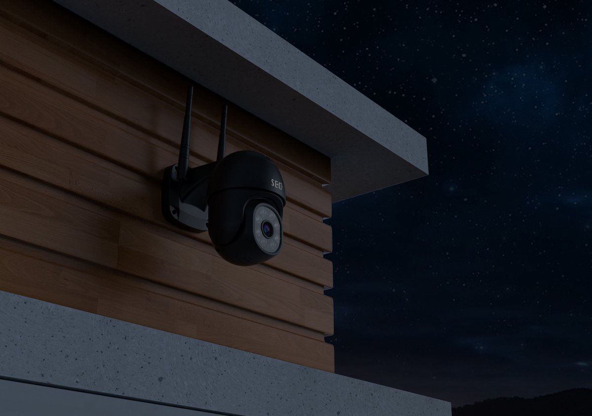 SEC24 CAM216Z Dome Camera zwart - IP Camera draai- en kantelbaar voor buiten - FHD 1080P - Kleuren nachtzicht – foto 3