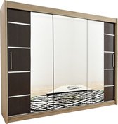 Chêne Sonoma + Zwart Mat