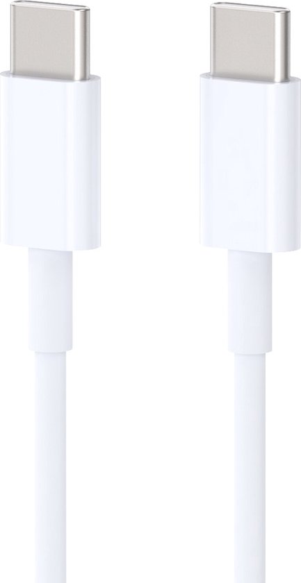 Câble USB C Deluxe Bass (2M) | Câble de données Câble de charge (blanc) | USB-C vers USB-C - LBH302