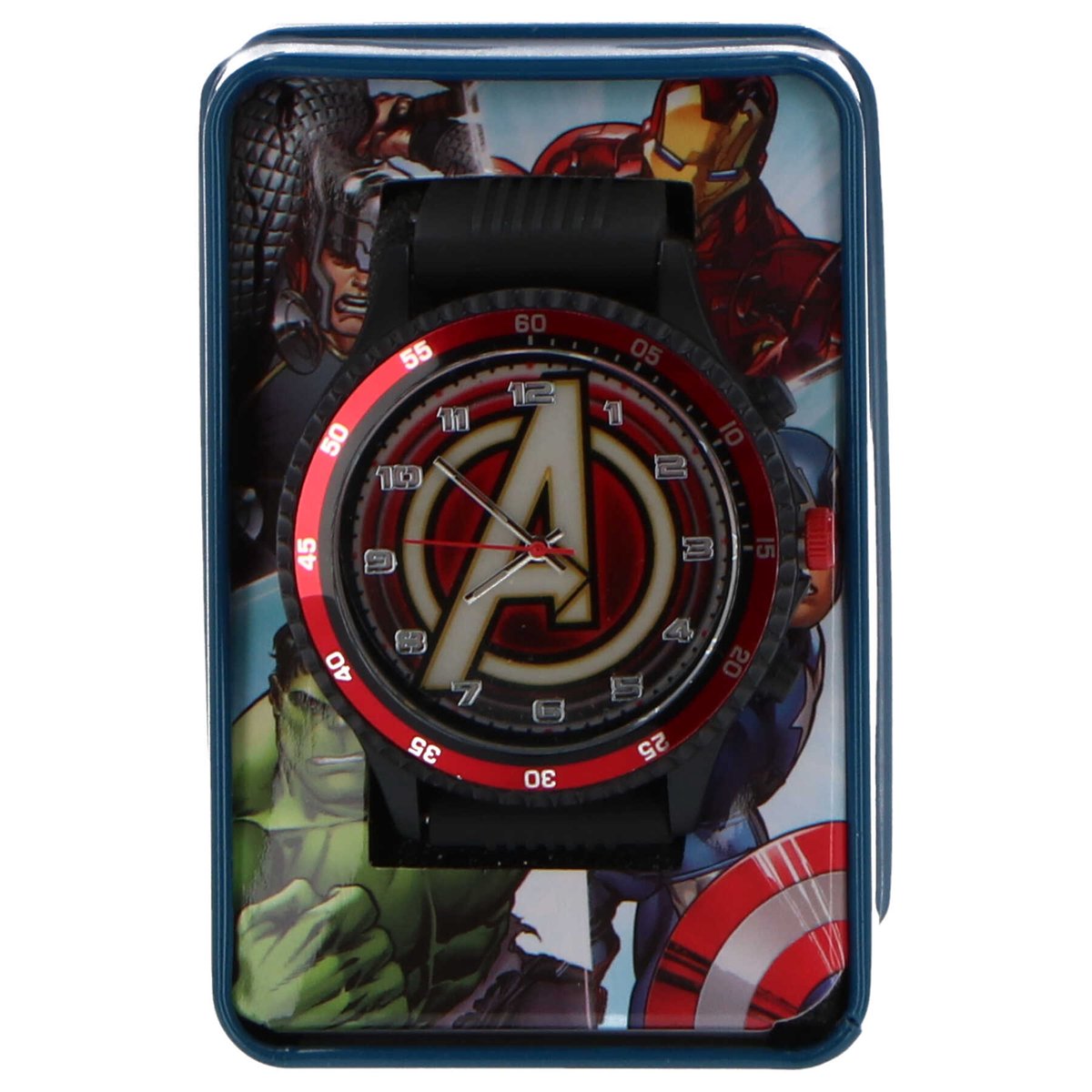 Avengers Analoog horloge in in metallic box