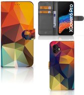 Leuk Hoesje Geschikt voor Samsung Galaxy Xcover 6 Pro Smartphone Cover Polygon Color