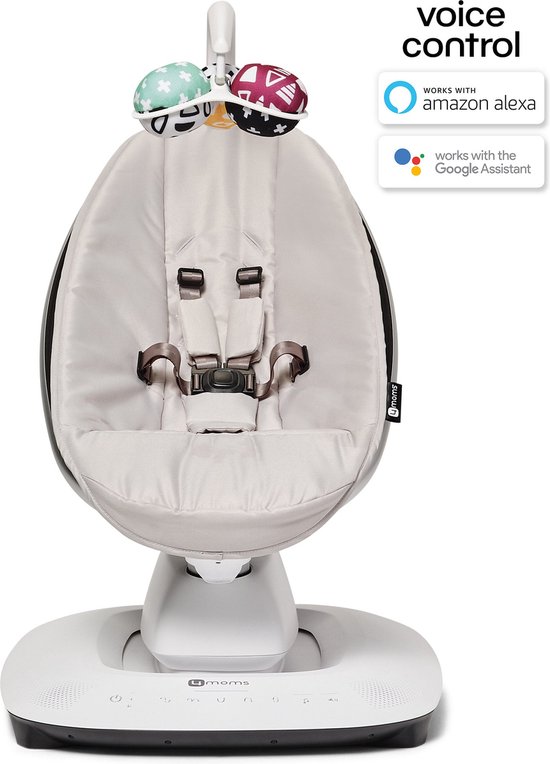 MamaRoo 5 Classic Grey Beweegt zoals jij, bedienen met je smartphone