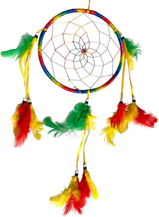 Cozy Cake® - Dromenvanger – Dreamcatcher – Regenboog – Pride Power – 16 CM x 45 CM