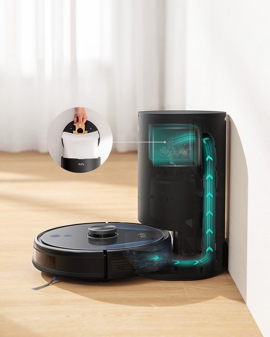 robot aspirateur laveur eufy RoboVac LR30 Hybrid+ avec station de  nettoyage,... | bol.com