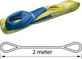 TETRA Hijsband - Werklast 3 Ton - Lengte 2 Meter - Hijsbanden - Heffen - Hijsen