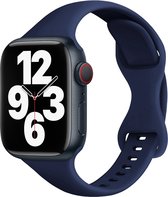 By Qubix Sportbandje Slim Fit - Donkerblauw - Geschikt voor Apple Watch 38mm - 40mm - 41mm - Compatible Apple watch bandje - smartwatch bandje -