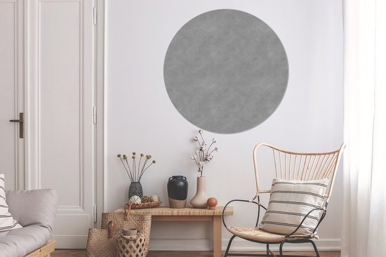 WallCircle - Wandcirkel - Muurcirkel - Leer - Structuur - Dieren - Aluminium - Dibond - ⌀ 120 cm - Binnen en Buiten XXL