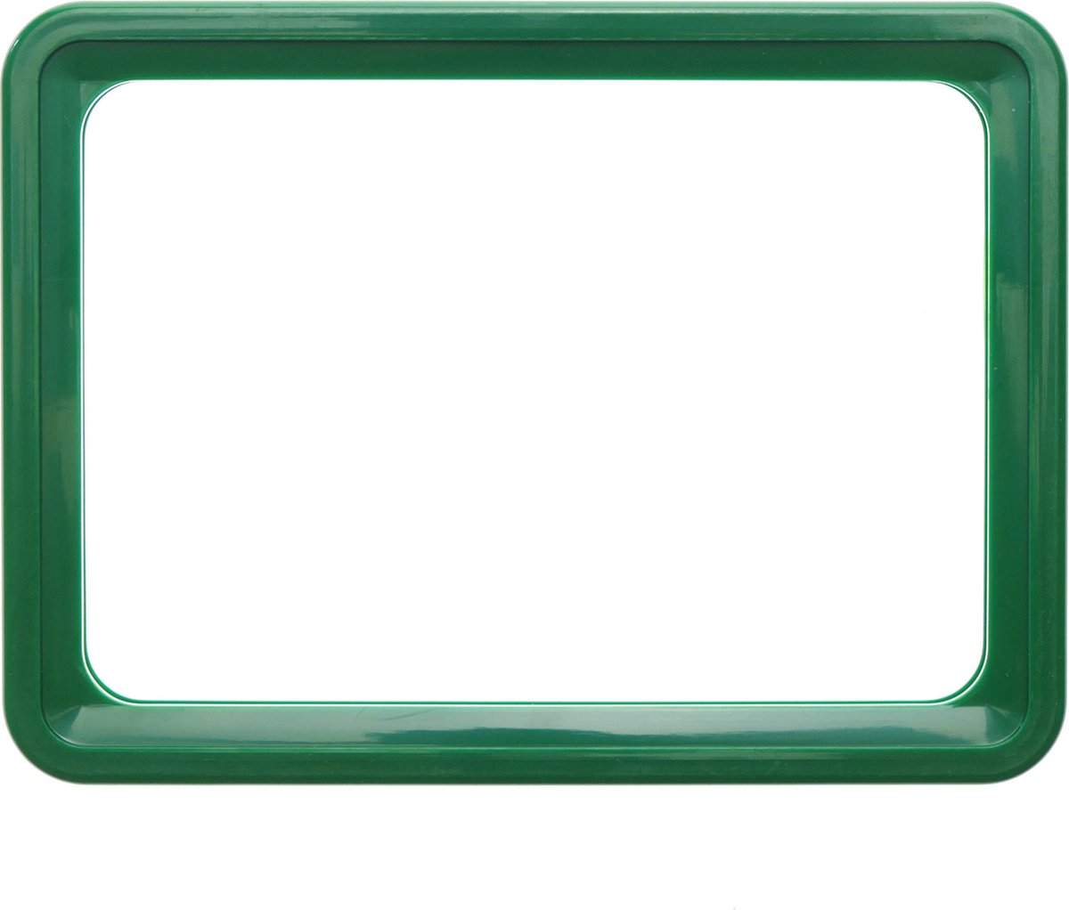 PrimeMatik - Frame voor borden en posters A3 427x304mm groen voor bewegwijzering
