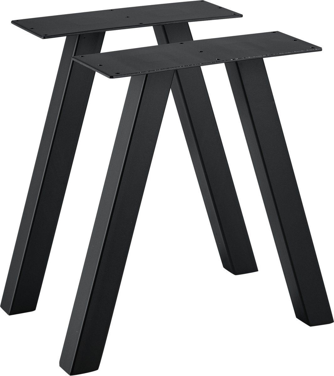 en.casa Stalen A tafelpoot set van 2 meubelpoot 40x12x40 cm zwart