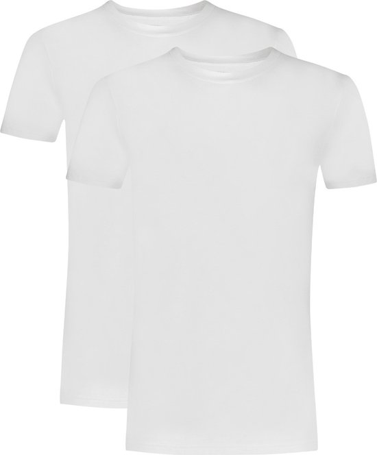 wit t shirt hoge hals dames