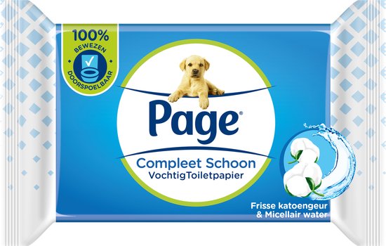 Page papier hygiénique humide - 24 x 38 pièces - Papier hygiénique complet propre et humide - avantage supplémentaire