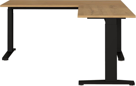 Hoekbureau - Pc-tafel L-vormig Met Veiligheidsglas - 164x139x75 Cm Hoekbureau - Pc-tafel L-vormig Met Veiligheidsglas - 164x139x75 Cm